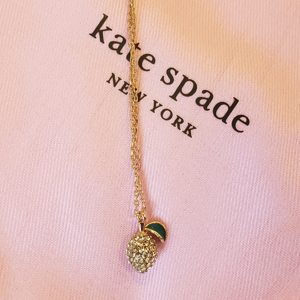 NWT Kate Spade Picnic Perfect Lemon mini necklace